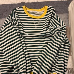 Striped Green and Yellow Sweater